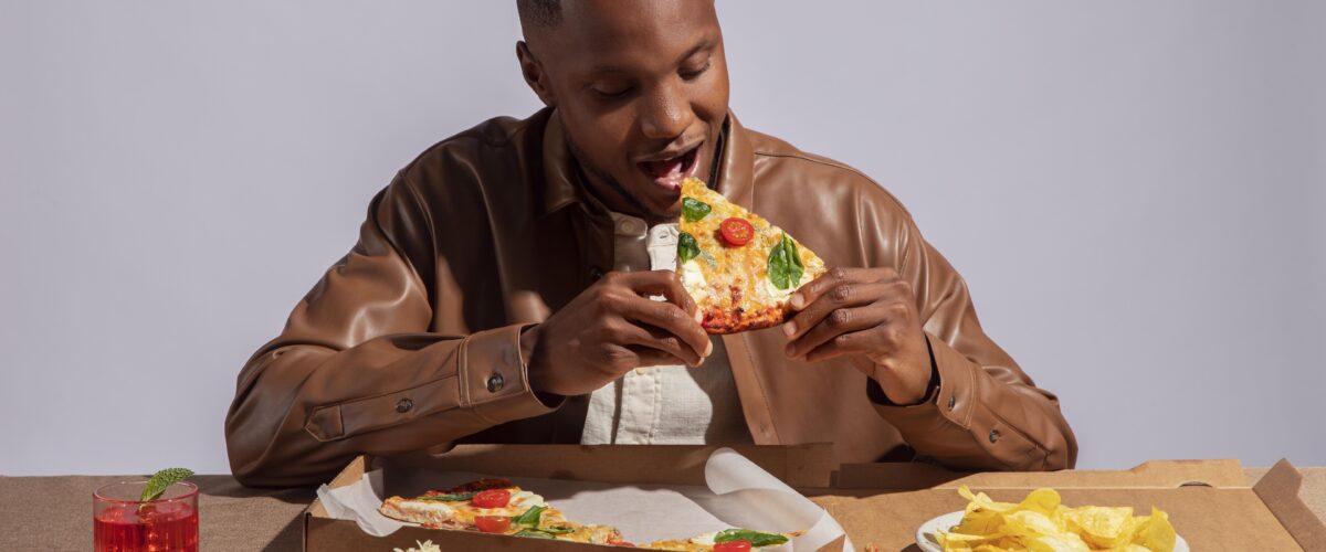 A boy with Eating disorder